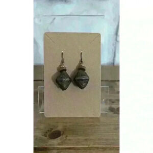 Vintage Brown Drop Dangle Earrings